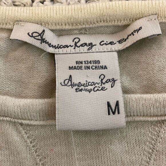 NWT AMERICAN RAG M Rayon Blend Oversized Slouchy Ruffled Sweater - Picture 3 of 12